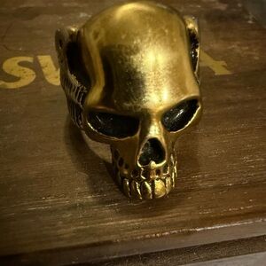 Gold Skull Ring